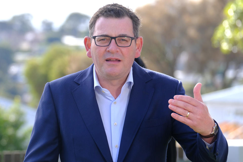 Victorian Premier Daniel Andrews is pictured.