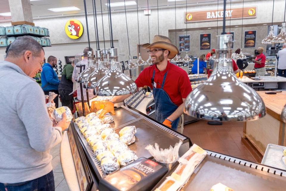 Sliced brisket sandwiches are a popular item at Buc-ee’s in Florence, SC. Buc-ee’s is the world’s largest convenience store, a Texas-born phenomenon with a cult-like following. Travis Long/tlong@newsobserver.com