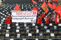 Airbus employees protest against the planned reduction of jobs in Hamburg