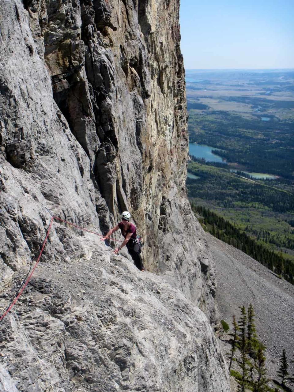 Vanessa, pictured here at the Canadian Rockies, trains for her expeditions on smaller mountains. (Collect/PA Real Life)