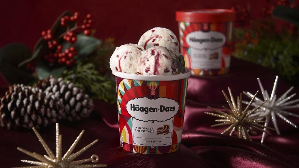 Häagen-Dazs 紅絲絨起司蛋糕冰淇淋。（圖／Häagen-Dazs提供）