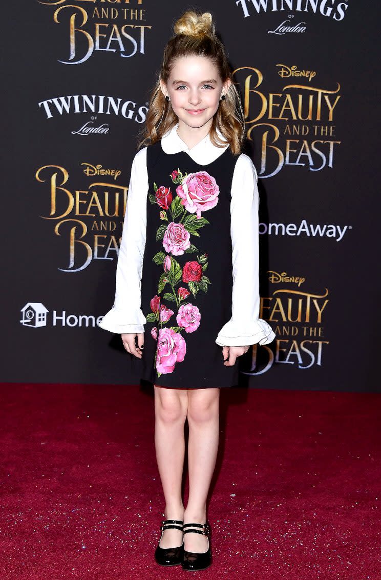 Mckenna Grace at the premiere of Beauty and the Beast.
