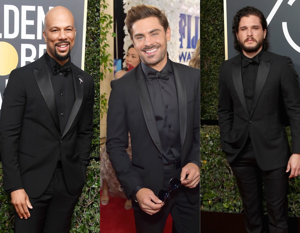 These are the men who wore all-black outfits to the 2018 Golden Globes