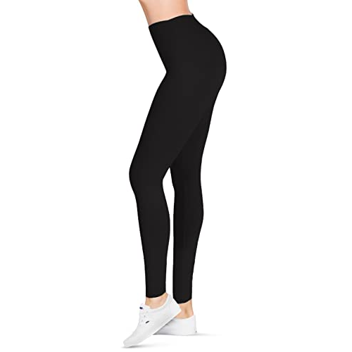 Estos leggings de cintura alta estilizan la barriga y están disponibles en una “talla única” y otra “talla plus”. Podrás elegir entre 25 colores y estampados diferentes.(Foto: Amazon)