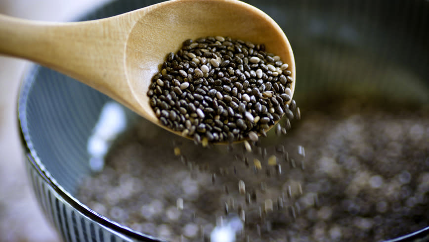These tiny seeds are packed with anti-inflammatory omega-3 fatty acids, notes Lipman. Chia seeds are also rich in cancer-fighting antioxidants and fibre.