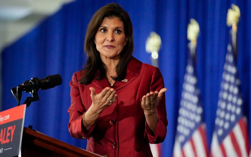 Nikki Haley speaks after the South Carolina presidential primary