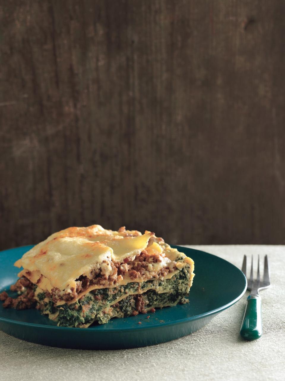 Lasagne Bolognese with Spinach