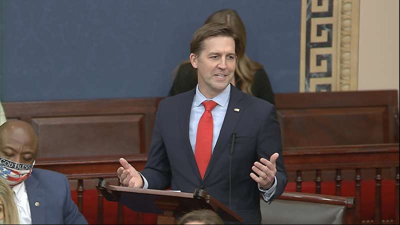 內布拉斯加州共和黨籍參議員薩瑟（Ben Sasse），已經表態支持彈劾川普。（AP）