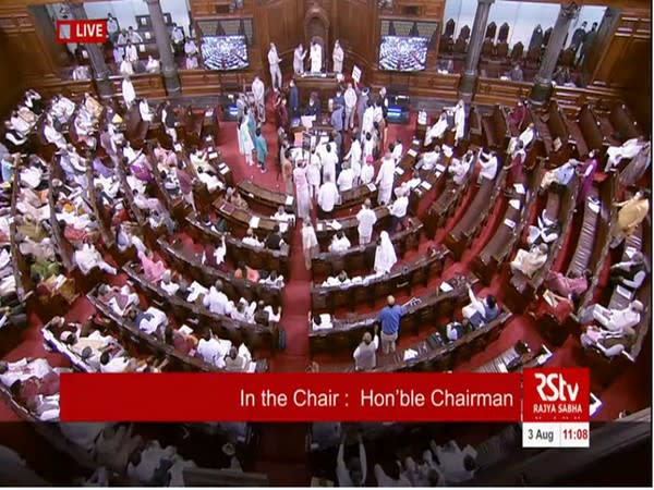 Visual of Rajya Sabha (Photo/ANI)