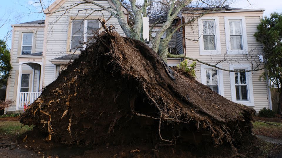 Six people were killed after the storms hit Tennessee. - Kevin Wurm/Reuters