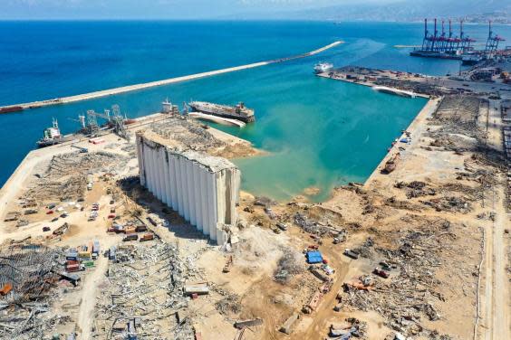 A general view of the port of Beirut (AFP via Getty Images)