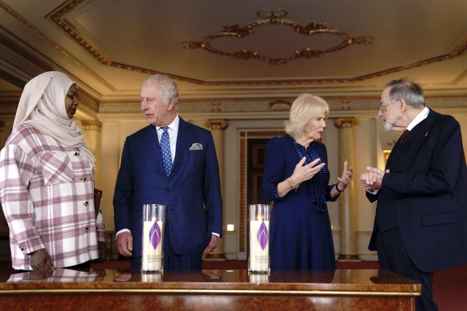 King Charles and Queen Camilla Welcome Genocide Survivors to Buckingham Palace for Holocaust Memorial Day