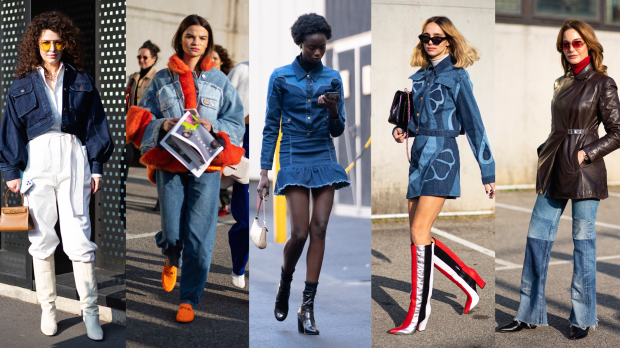 On the street at Milan Fashion Week 2020. 