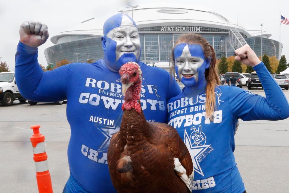 There are three NFL games on Thanksgiving, including one in Dallas as the Cowboys host the New York Giants.