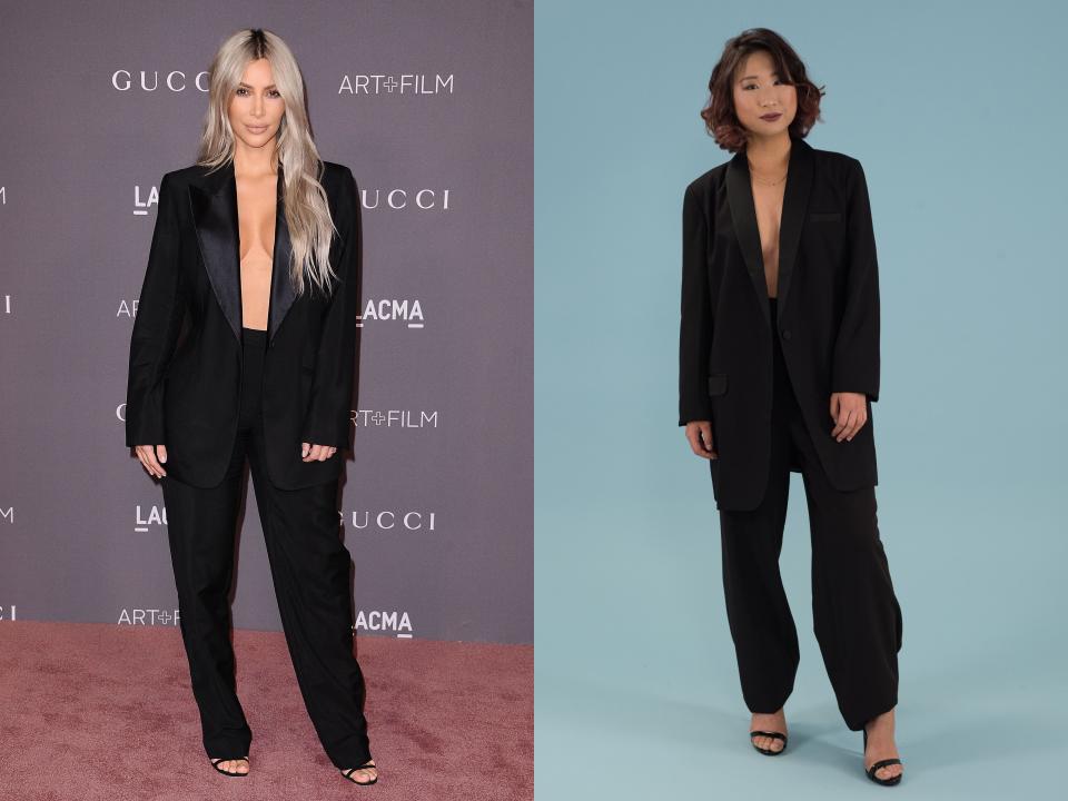 4) The No-Shirt-No-Problem Pantsuit