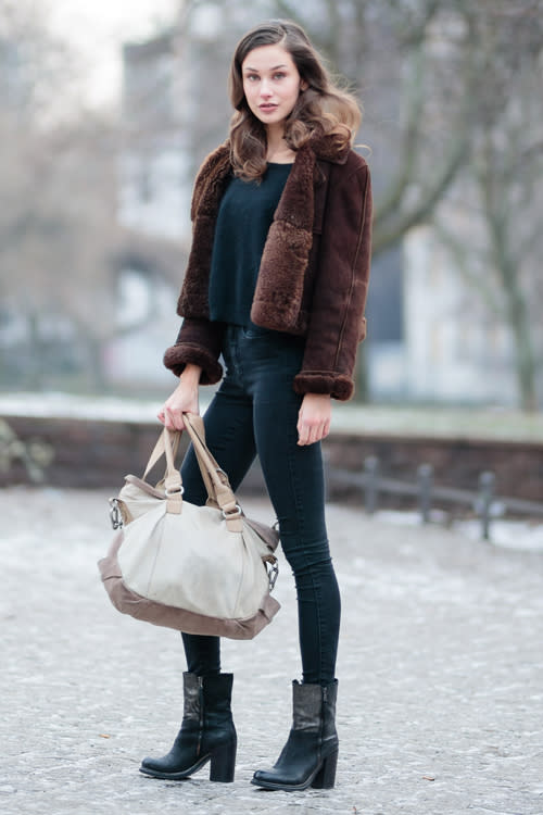 Topshop Faux Fur Fluffy Jacket Outfit Post - Your Average Guy