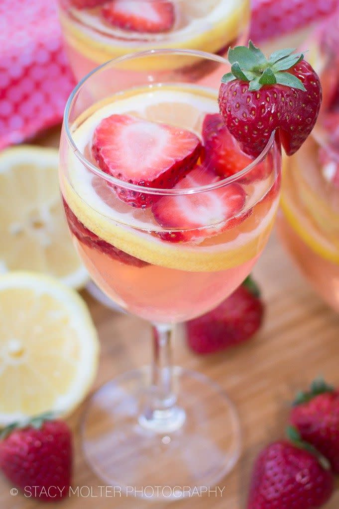 White Wine Strawberry Lemonade Sangria