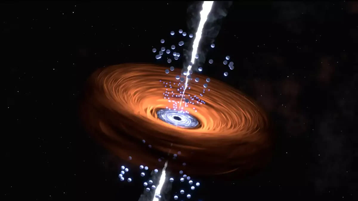  Illustration of a quasar. 