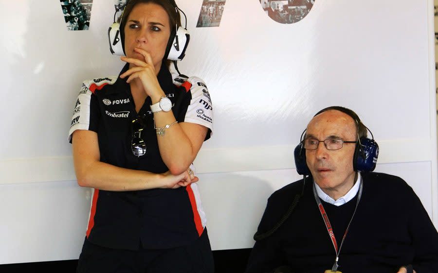 Sir Frank Williams with his daughter, Claire - SUTTON MOTORSPORT