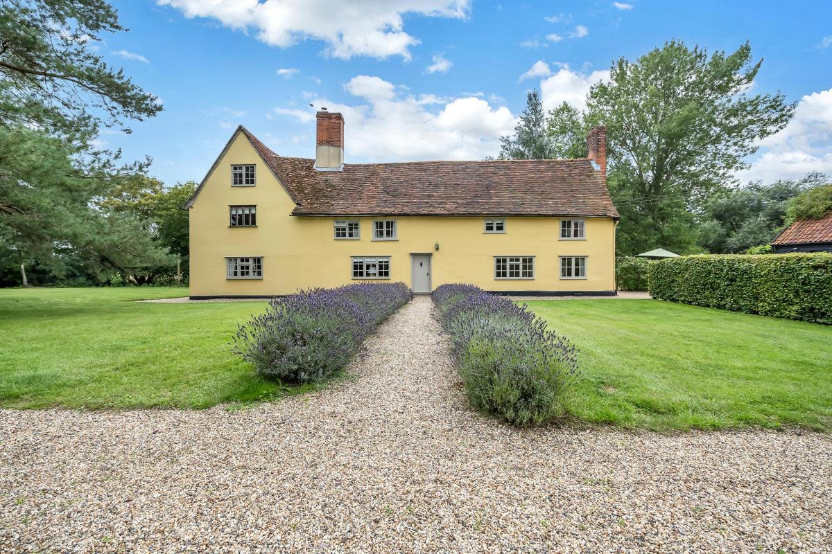 This beautiful farmhouse in Kettlebaston is for sale at a guide price of £1.5 million <i>(Image: Savills)</i>