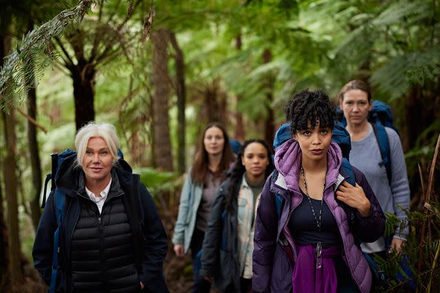 <p>Courtesy of Narelle Portanier</p> (Left-right:) Deborra-Lee Furness, Sisi Stringer, Anna Torv, Robin McLeavy and Lucy Ansell in "Force of Nature: The Dry 2"