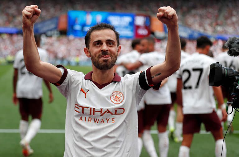 Bernardo Silva, pieza clave en el andamiaje de Manchester City, que inicia la Champions como campeón