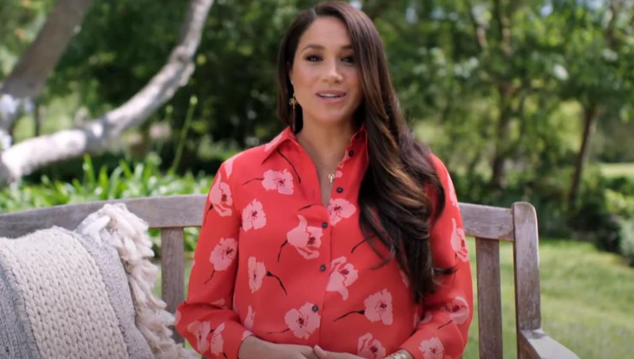 Meghan Markle au Vax Live, le 8 mai 2021. - Capture d'écran - Global Citizen - YouTube