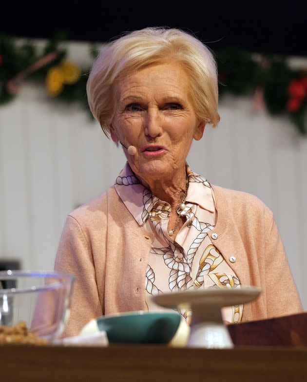 Mary Berry during a live cooking demonstration in 2019 (Photo: MelMedia via Getty Images)