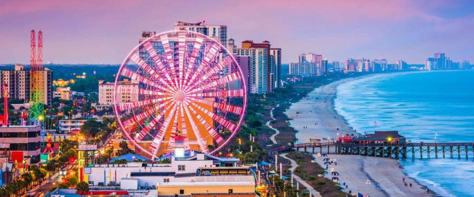 Myrtle Beach, South Carolina, USA city skyline.