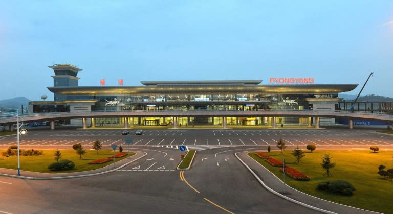 Pyongyang International Airport, pictured in the North Korean capital in 2015