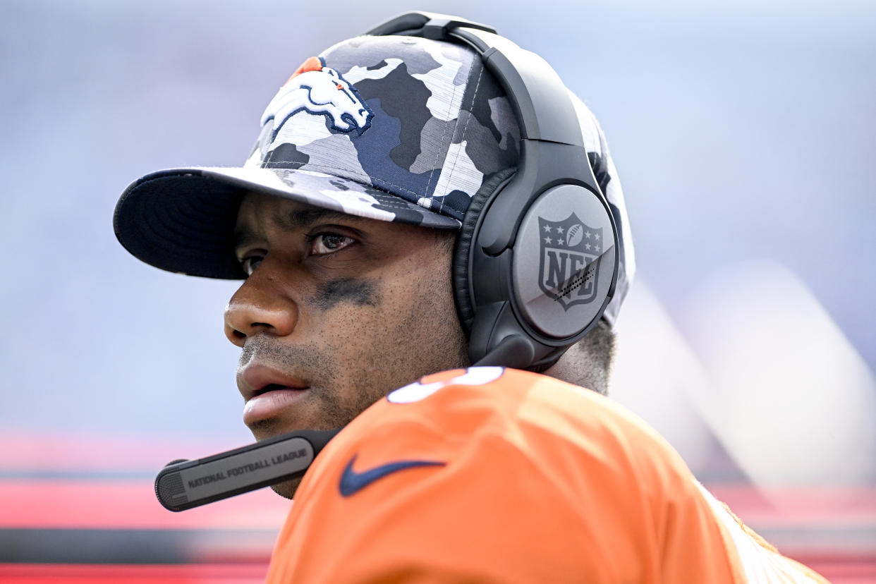 Russell Wilson will make his Broncos debut in a road game against the Seahawks.