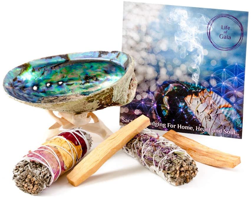 LIFE OF GAIA Sage Smudge Kit for Home Cleansing and Positivity



