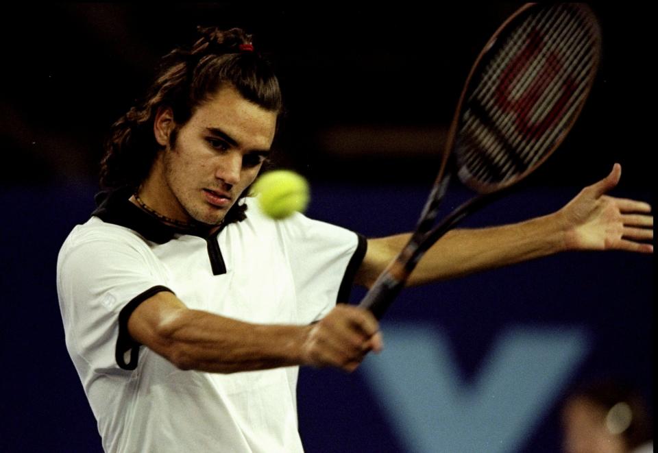 Roger Federer, age 18