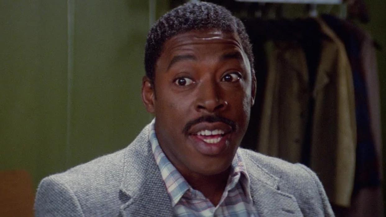  Ernie Hudson as Winston Zeddemore in Ghostbusters. 