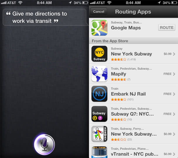 Google Maps Siri Trick