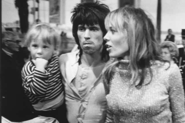 <p>Courtesy of Magnolia Pictures</p> Marlon Richards as a toddler with his dad Keith and mom Anita Pallenberg