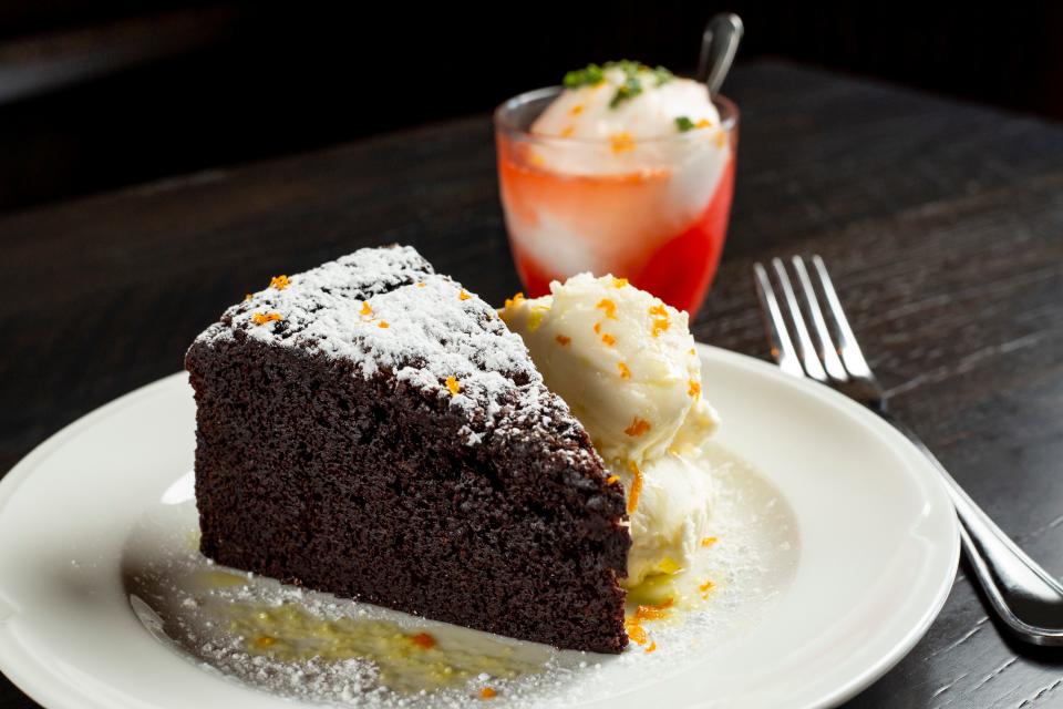 Valentina's chocolate EVOO (extra virgin olive oil) cake.