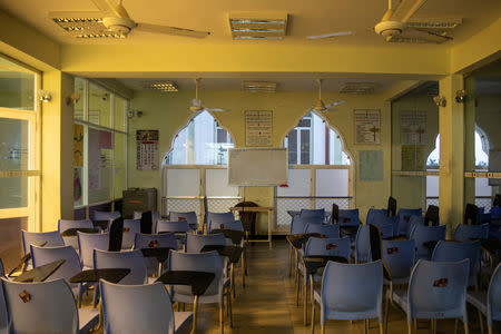 A classroom is seen at Center for Islamic Guidance in Kattankudy, Sri Lanka, May 4, 2019. REUTERS/Danish Siddiqui