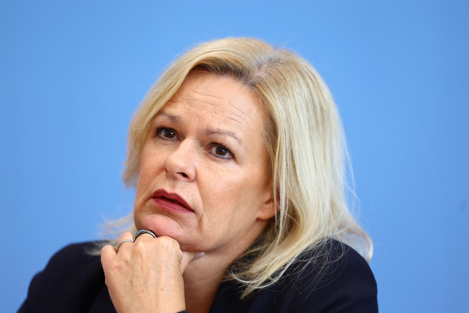 Bundesinnenministerin Nancy Faeser. (Bild: Reuters)