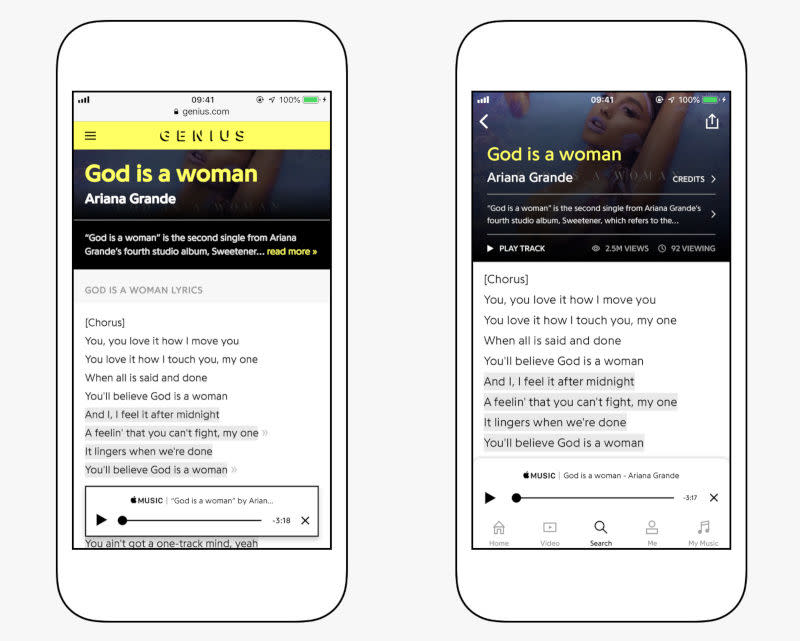 Apple Music has teamed up with Genius, a well-known compendium of song lyrics