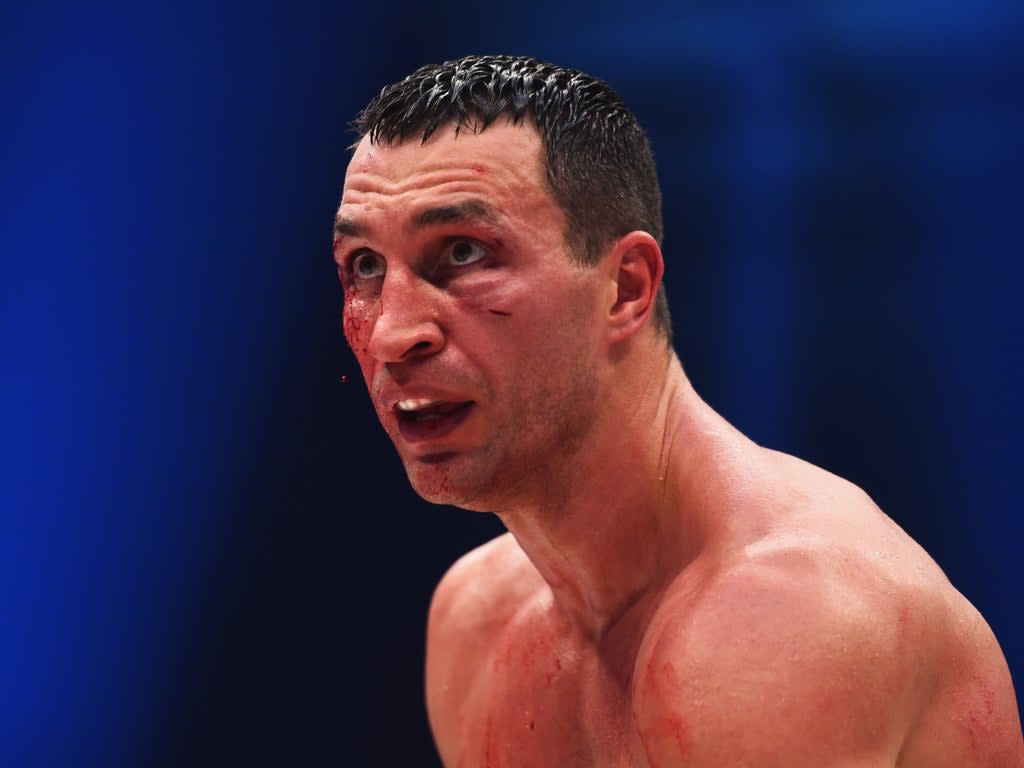 Wladimir Klitschko during his 2015 defeat by Tyson Fury (Bongarts/Getty Images)