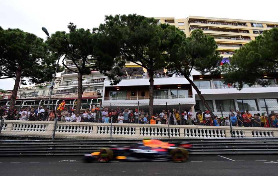 Sergio Perez at the Monaco Grand Prix