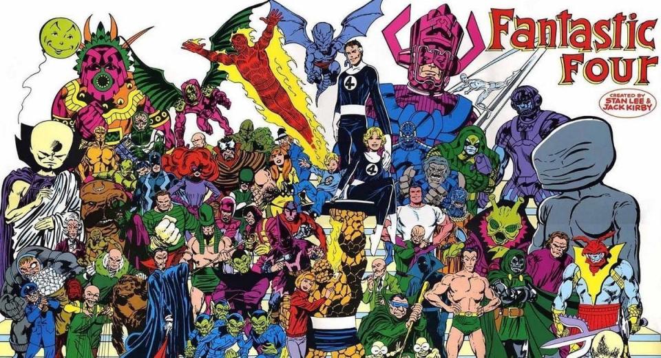 The villains of the Fantastic Four, drawn by John Byrne.