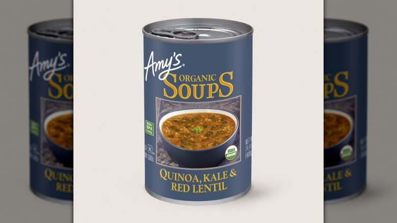 Can of Amy's Kitchen soup