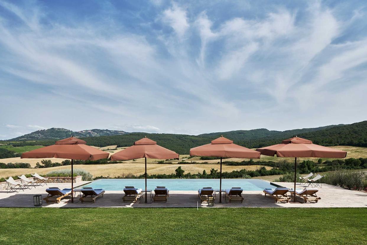 Swimming pool at Rosewood Castiglion del Bosco