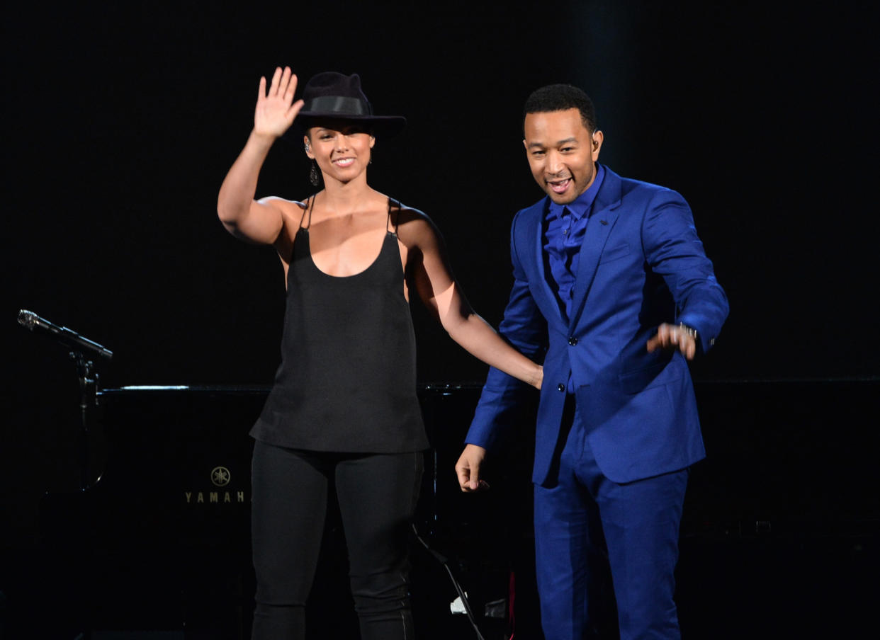 Alicia Keys and John Legend rocked out together for a Juneteenth performance on Verzuz. (Photo: Kevin Winter/Getty Images for NARAS)