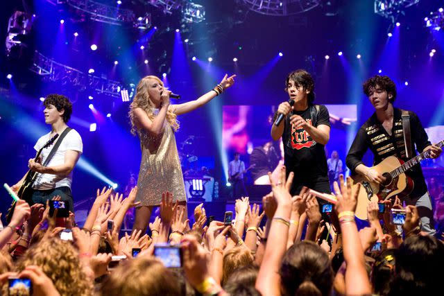 <p>Frank Masi/ Walt Disney Co./courtesy Everett Collection</p> Taylor Swift in Jonas Brothers: The 3D Concert Experience