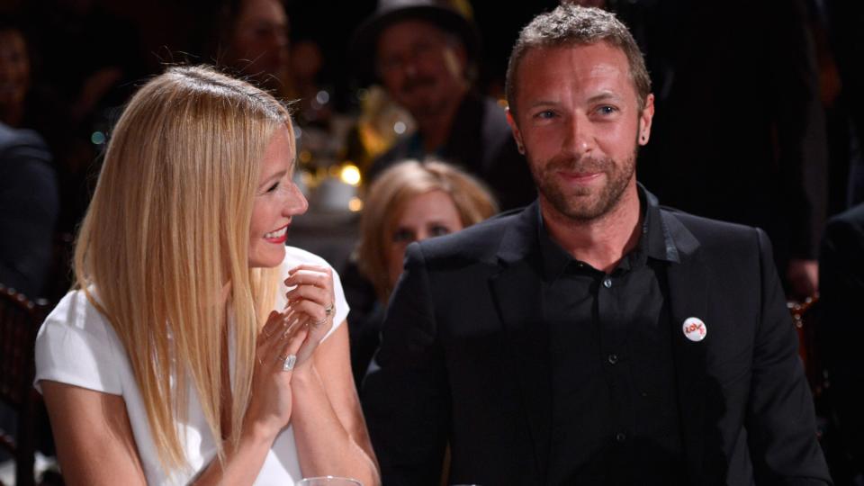 Gwyneth Paltrow and Chris Martin attend the 3rd annual Sean Penn & Friends HELP HAITI HOME Gala in 2014