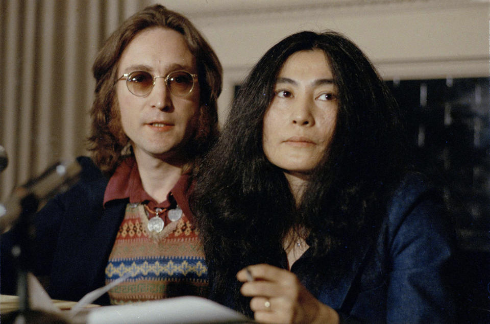 Yoko Ono and John Lennon in 1969
