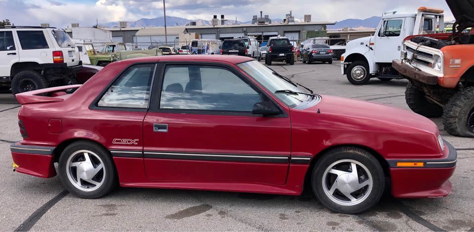 1988 shelby csx prototype vehicle profile view